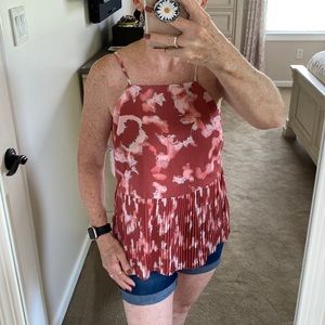 Nine West Pleated Peplum Cami